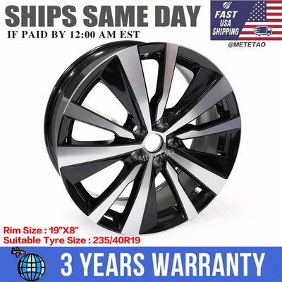 #ad 🔥19quot; x 8quot; Wheel Rim 62785 For Nissan Altima 2019 2020 2021 2022 Machined Black $145.09