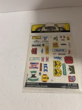 HO scale commercial signs by Woodland Scenics