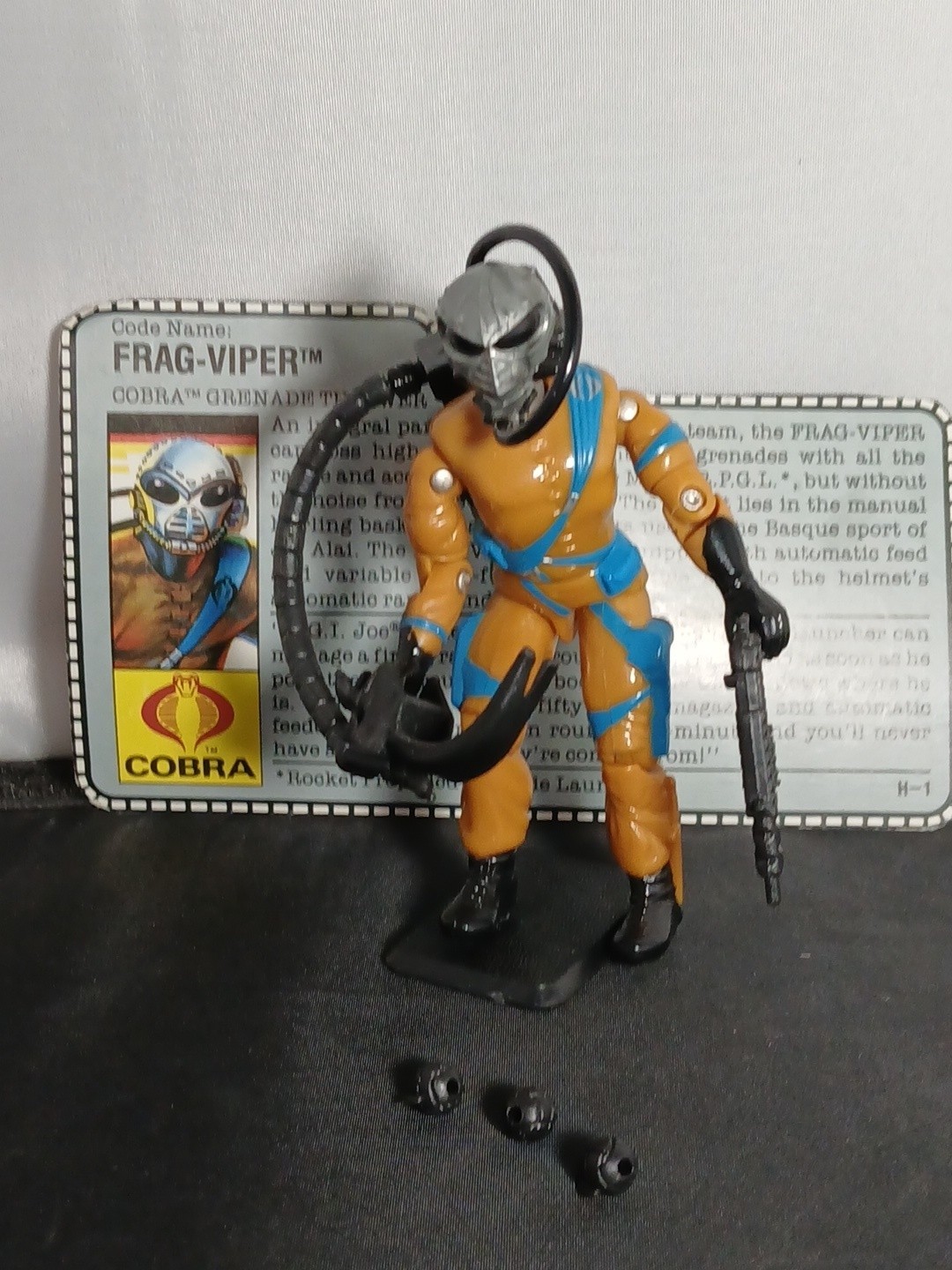 1989 GI Joe Cobra Frag Viper 3.75