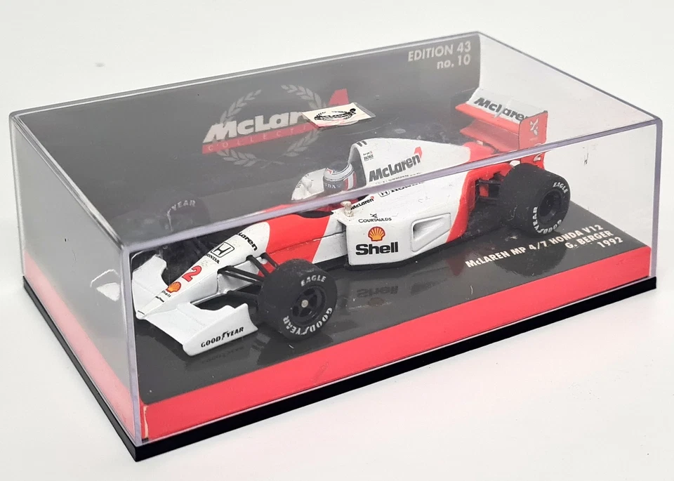 Minichamps 1/43 McLaren MP 4/7 Honda V12 G. Berger 1992 Diecast F1 Car - Image 2 of 4