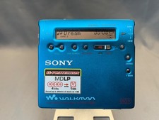 Sony MZ-R900 MiniDisc Player/Recorder Walkman Blue - Tested Working