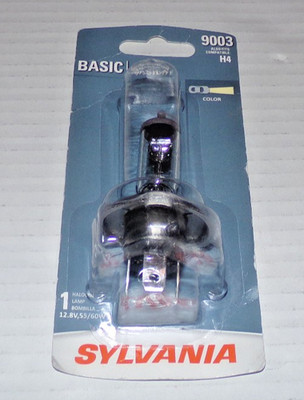 OSRAM Sylvania Basic 9003 also fits compatible H4 55/60 W  12.8V NEW and sealed