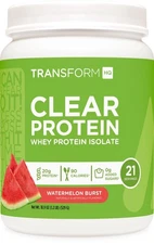 TransformHQ Clear Protein Powder (Watermelon Burst) 21 Servings - 20g of Protein