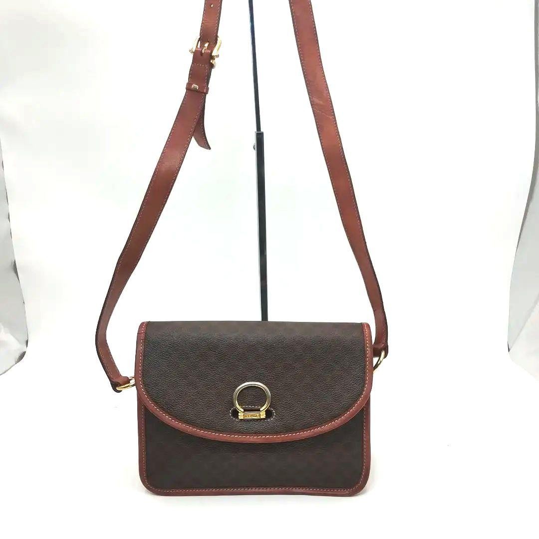 CELINE Shoulder Bag Macadam Pattern Old Celine Fr… - image 2
