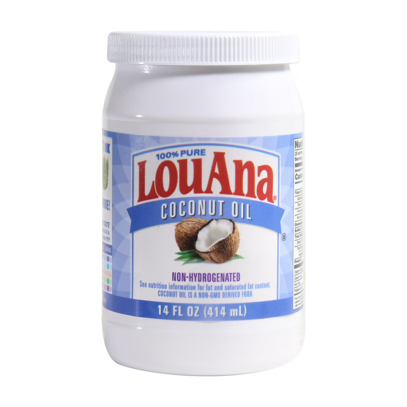 LouAna 100% Pure Coconut Oil, 14 fl oz Pack Of 2