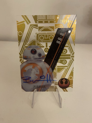 Star Wars 2016 Topps High Tek 70 Brian Herring BB-8 Autograph /50