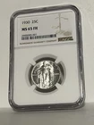 1930 (P) Standing Liberty Quarter NGC MS 65 FH Bright Silver 25c Coin Full Head