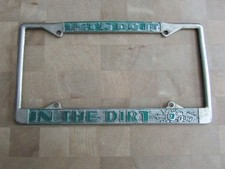 VINTAGE 70s LICENSE PLATE FRAME LETS DO IT IN...