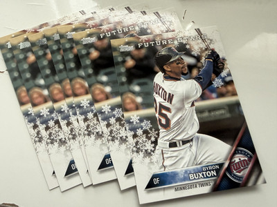 BYRON BUXTON 2016 Topps Holiday Baseball Lot x7 HMW40 Future Stars
