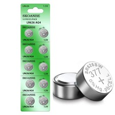SKOANBE 10Pack SR626SW 377 LR626 AG4 1.5V Watch Battery 10 Count Pack of 1 