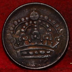 Uncirculated Great Color 1961 Sweden 10 Ore Silver Foreign Coin