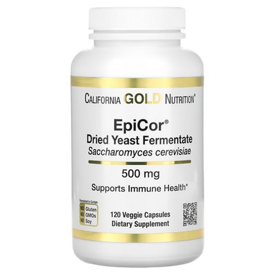 2 X California Gold Nutrition, EpiCor, Dried Yeast Fermentate, 500 mg, 120 Veggi