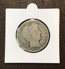 Five Barber Half Dollars (‘10, ‘07, ‘07O, ‘04O, ‘01) 90% Silver, Free Shipping.
