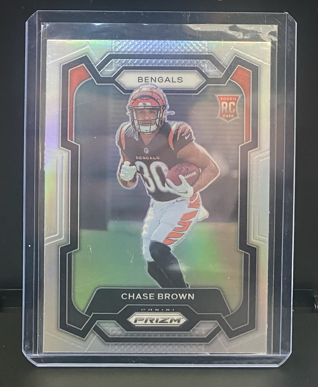 2023 Panini Prizm Rookies Chase Brown #318 Silver Prizm (RC) Bengals