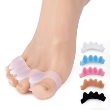 2 Pcs Silicone Toe Separators  Spreaders  Spacers   Straighten Overlapping T