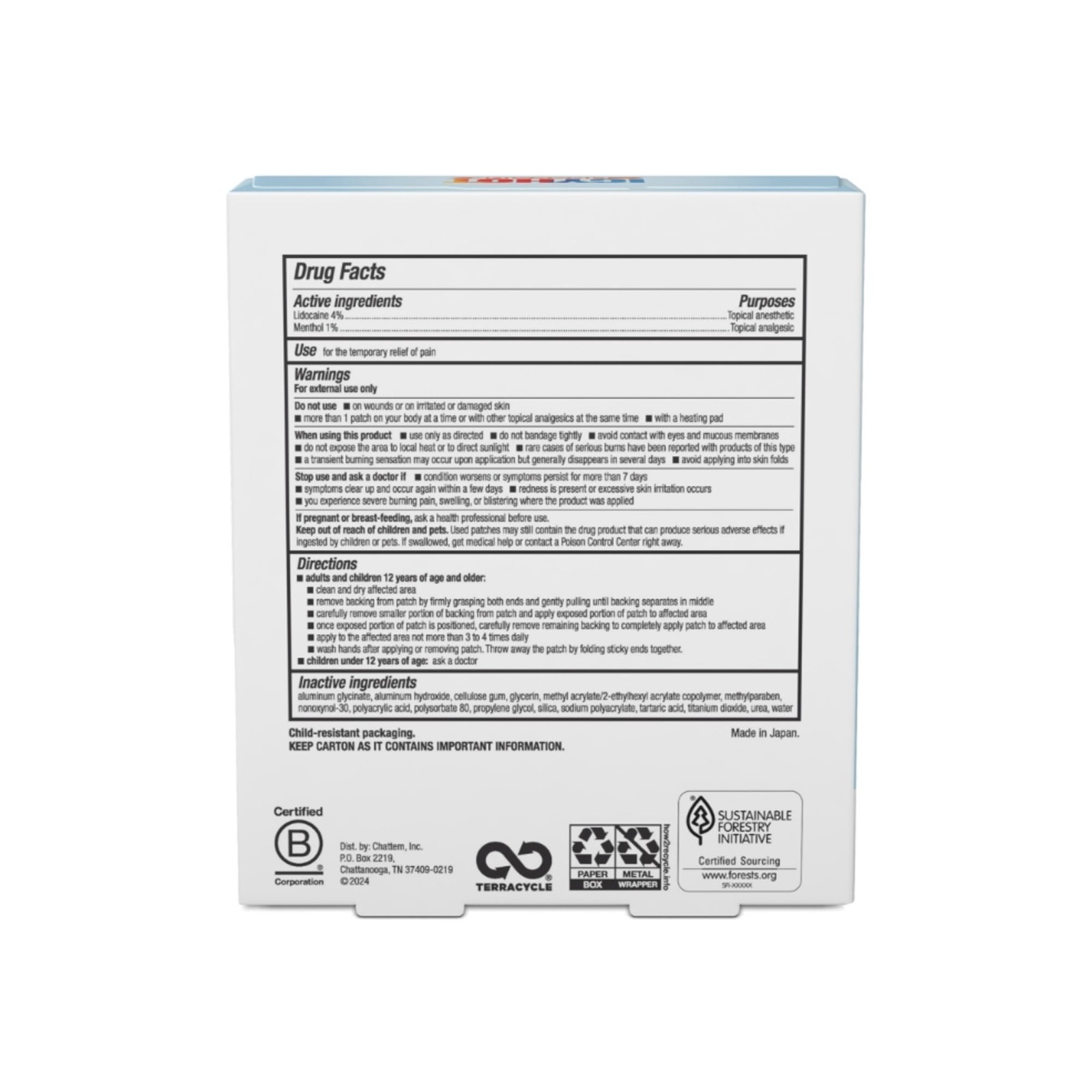 (2 pack) Icy Hot Max Strength Lidocaine Pain Relief Patch Penetrates for Fast