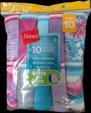 Hanes Girls Sparkle Briefs 10-Pack