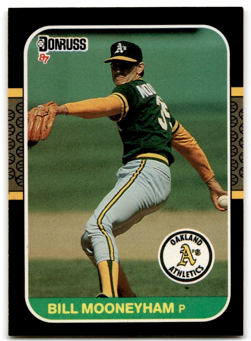 1987 Donruss Bill Mooneyham Rookie Oakland Athletics #302