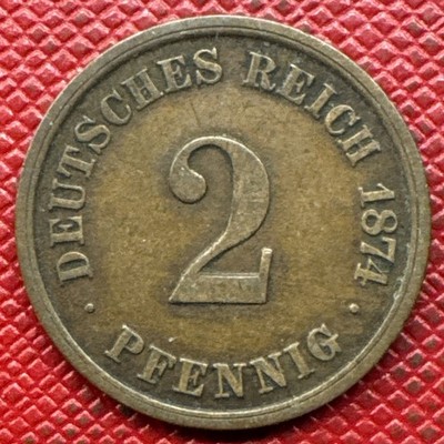 Germany, Empire 1874-A Copper 2 Pfennig. Wilhelm I. KM# 2