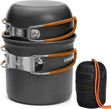 Portable Camping Cookware Set with Stove, Spoon, Fork, Cutter – Mess Kit