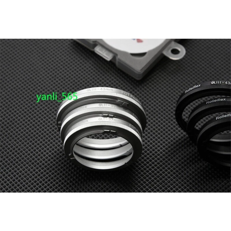 Rolleiflex Rolleicord Bay I Bay II Bay III UV Lens Filter Silver Black Ring New- - Image 4 of 4