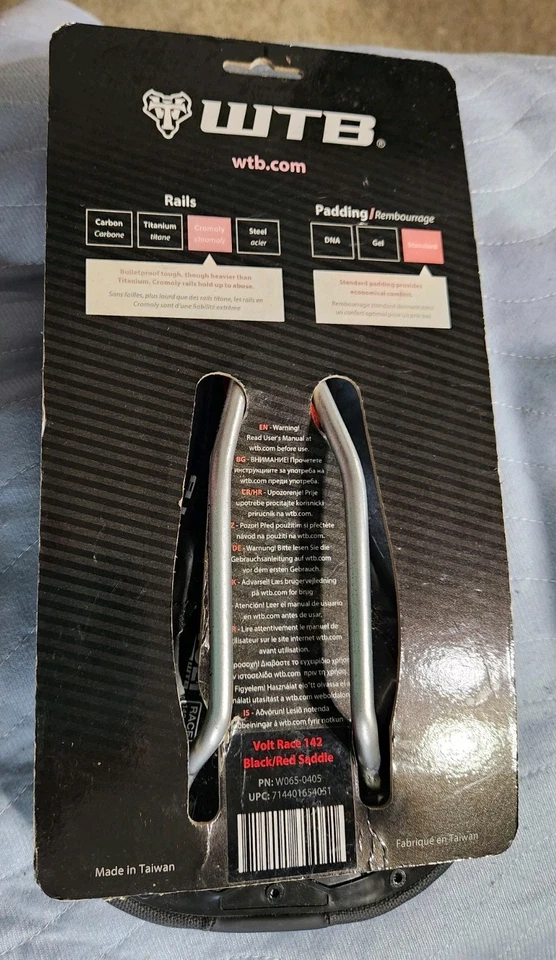 WTB Volt Black Bike Saddle with Comfort Padding  Racing 142mm width BOOMAOP0SU - Image 3 of 4