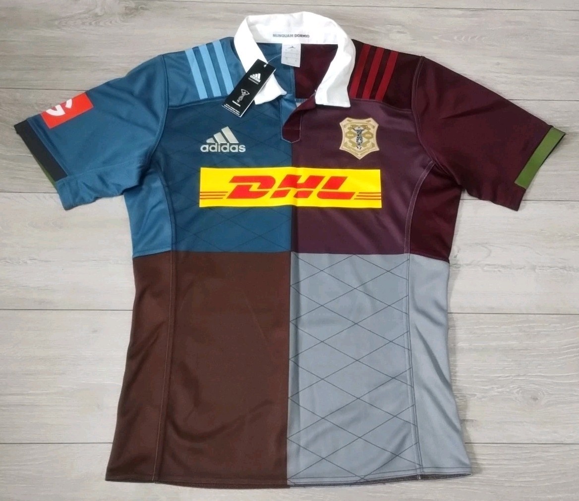 NEW Harlequins Rugby 150 Years Home Shirt 2016/2017 Adidas Large Jersey Top BNWT
