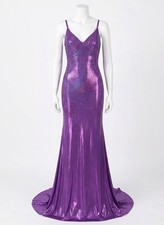 Jovani Backless Sequin Gown Size 8