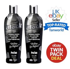 Pro Tan Bodaciously Black Ultra Dark Sunbed Sonnenbank Br&auml;unungslotion X 2