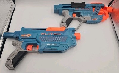 NERF Elite 2.0 ECHO Blaster & NERF Elite 2.0 E9485 Commander RD-6 Blaster