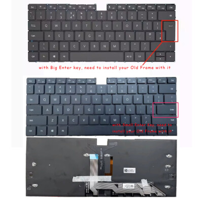 for Huawei Matebook X 2020 EUL-W19 EUL-W19P EUL-W29P WX9 Keyboard US UK BACKLIT