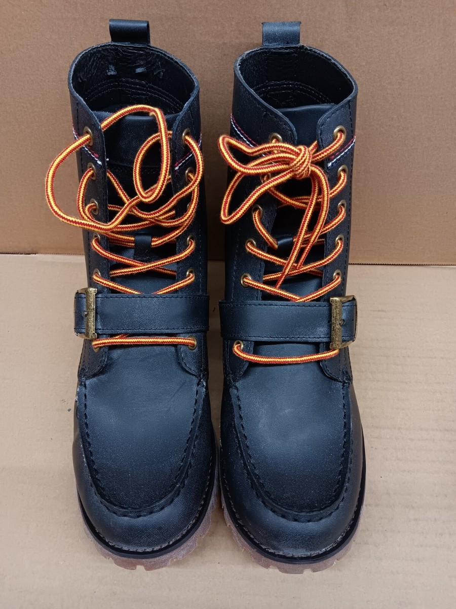 Tommy Hilfiger Ranger Narcisco Boots new black leather Monc Strap Men’s Sizes TOMMY HILFIGER MEN main image 2
