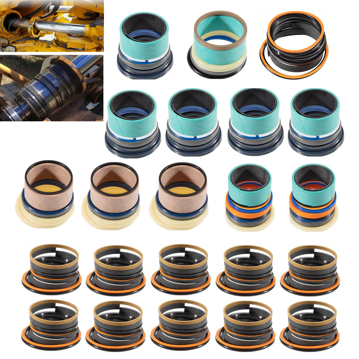 Replace for John-Deere 310E Backhoe Whole Machine Hydraulic Cylinder Seal Kit