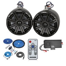 Kicker KMTC8 150W 8  Tower Speaker System Package