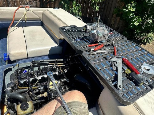 Marine Carburetor 2 Barrel Carb for Mercruiser Rochester Mercarb 3.0L 2.5L 4CYL - 第 4/11 張圖片