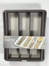 Madesmart Gray Expandable Utensil Tray (2 Piece) NEW!