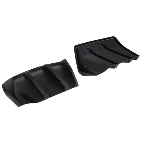 STG 3 Big Fin Rear Bumper Diffuser Kit For 2014-2019 Corvette C7 Z06 Matte Black - Picture 7 of 10