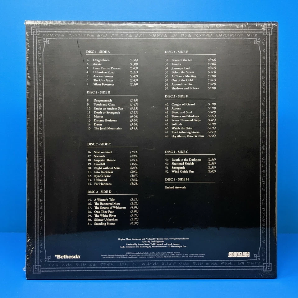 Skyrim Ultimate Edition Vinyl Record Soundtrack 4 LP Paarthurnax Box Set VGM OST - Image 4 of 4