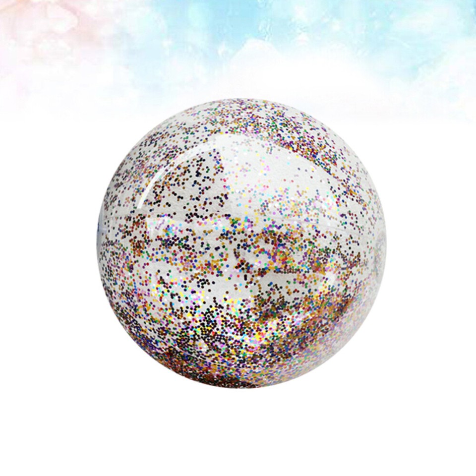 16 Inches Sequin Beach Ball Child Balls Inflatable Rubber Jumpers Pool