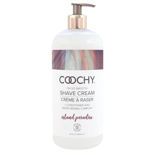 COOCHY RASH-FREE SHAVE CREME & MOISTURIZING, ISLAND PARADISE , SMOOTH 32 OZ