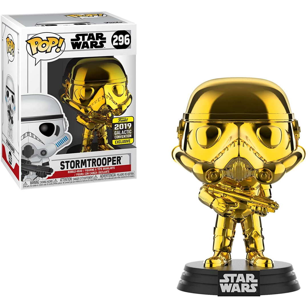 Funko POP Star Wars Chrome Storm Trooper Action Figure New Galactic 2019