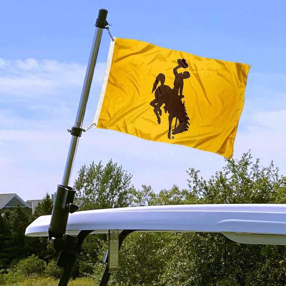 Wyoming Cowboys Golf Cart Flag and Flagpole Mount Holder eBay