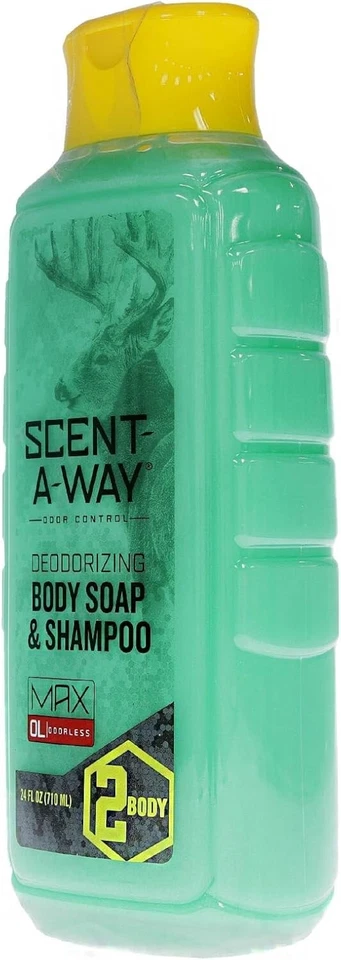 Hunters Specialties Scent-A-Way Body Soap & Shampoo | Odor Control, 4-Pack, 24oz - Image 3 of 4