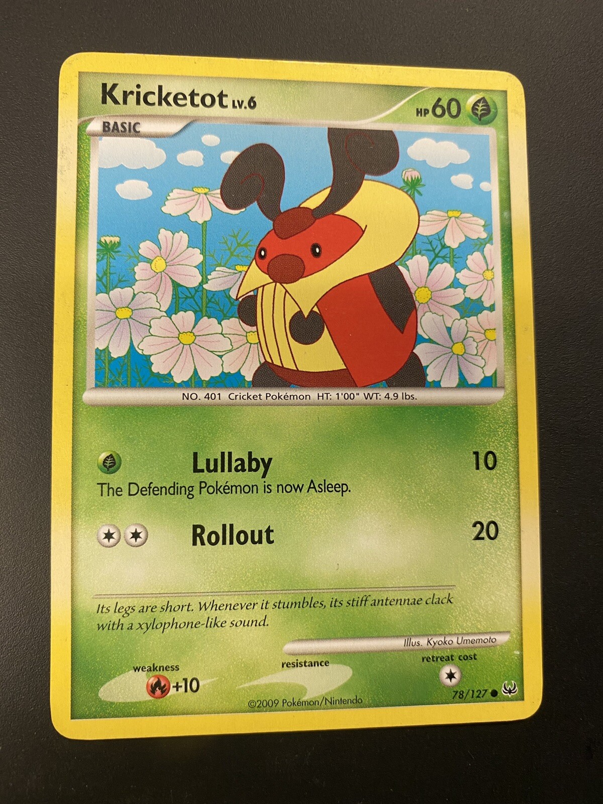 2009 Pokémon Platinum Kricketot #78