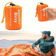 Emergency Gear Sleeping Bag Survival Bivy Space Blanket Outdoor Hiking Camping