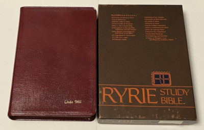 Ryrie Study Bible Red Spanish Bonded Leather KJV King James Version In The Box