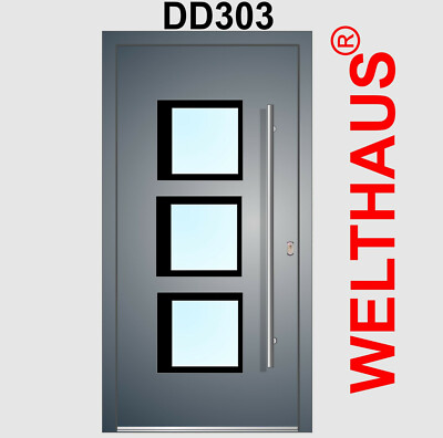 WeltHaus Haustür WH75N Aluminium Kunststoff DD303 Geneva Tür Türen AKTION RC2