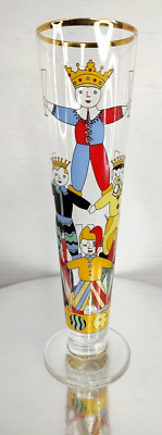 Maria Christina Hamel Rare VTG Jokers German Beer Glass Flute Ritzenhoff NNB