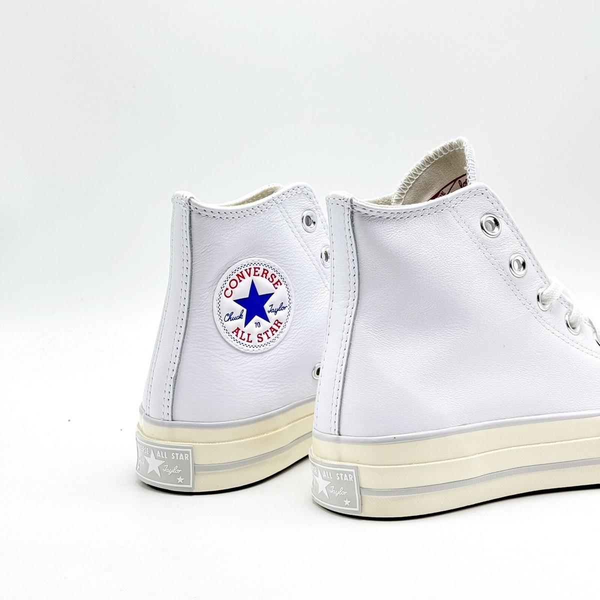 NEW* Unisex CONVERSE CHUCK 70 Leather HI White / Fossilized