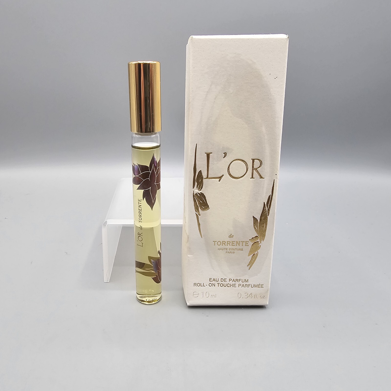 L'or de torrente .34 oz 10ml Eau De Parfum Roll On - New In Damaged Box-image